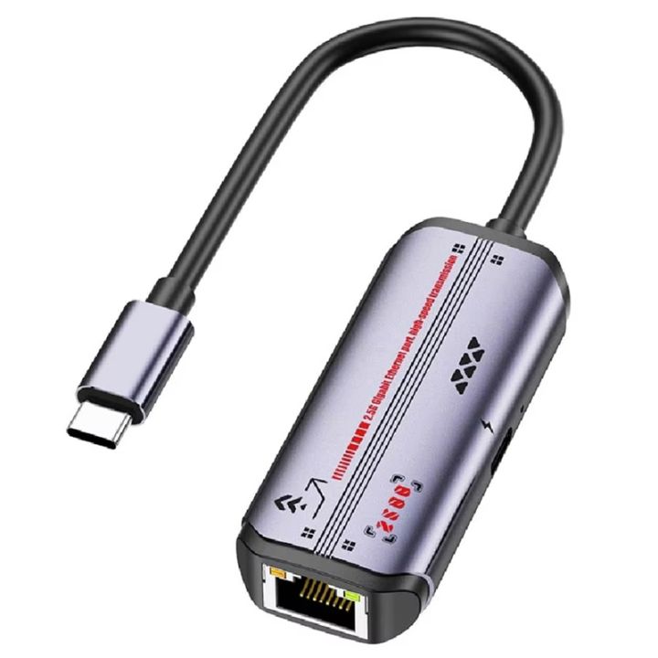 [ssb mall]Type-C to 2500Mbps USB Ethernet Adapter 2.5G RJ45 Network ...