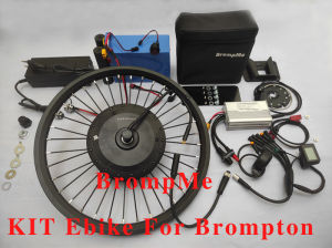 BrompMe = KIT Ebike Power Motor 350W Battery Panasonic / Samsung 36V 11.2 Ah Untuk Sepeda Lipat Khusus Brompton 3sixty Pikes