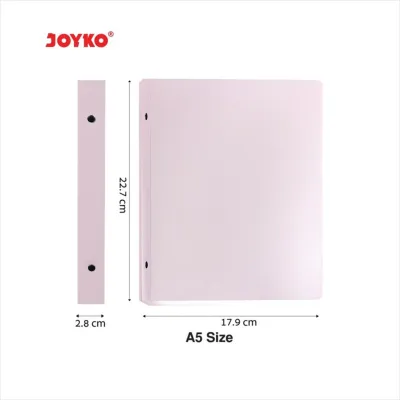 NA JOYKO Binder Note A5 B5 Polos / Buku Binder Joyko Polos Warna Pastel