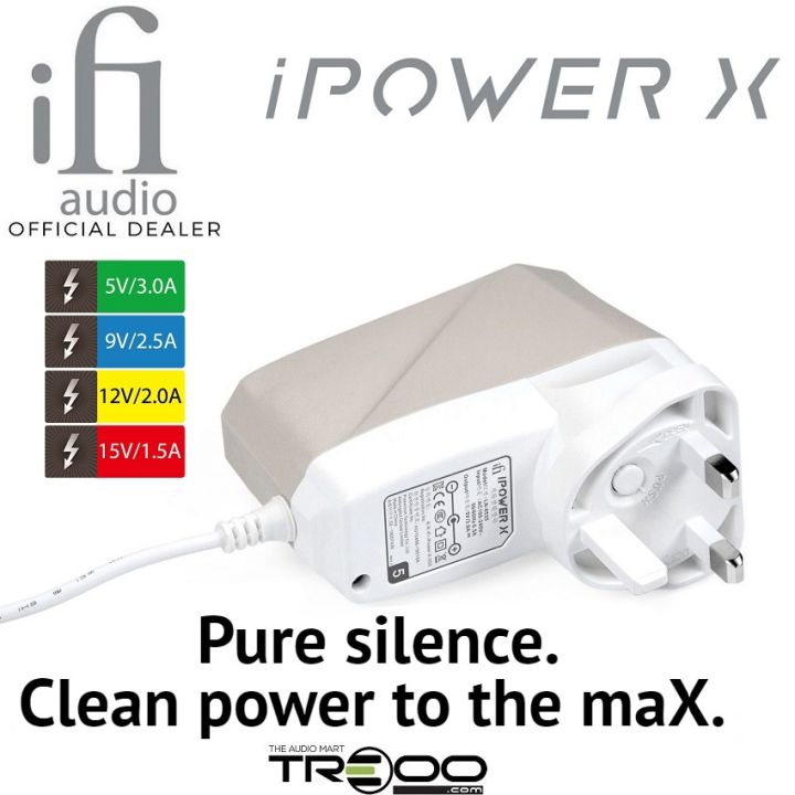 iFi iPower X Ultra-Low Noise AC/DC Power Supply I12 Earbuds Power