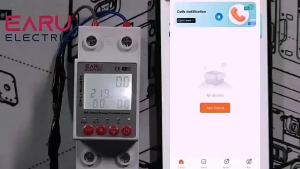 (HD1)work with Tuya WiFi Smart Circuit Breaker 2P 63A 230V Energy Meter Power kWh Leakage Over Under Voltage Protector Relay Device Switch