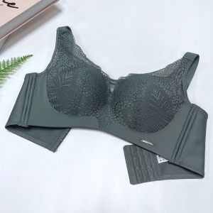 E2019 Non-Wired D Cup Adjustable Lace Ice Silk Bra
