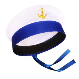 Sailor Hat Sailor Captain Costume Sailor Cap Men Yacht Captain Hat Navy Marine Hat Funny Party Hats Costume Accessories