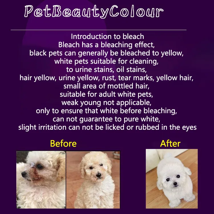 Dog Hair Dye Stain Cream Pet Hair Coloring Set Hair Dyestuffs