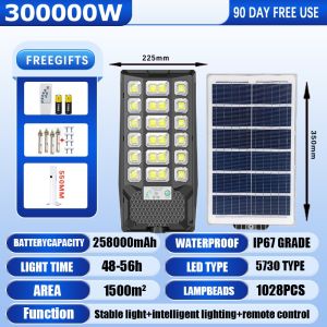 BUY 1 TAKE 1 Solar Street Light 300000W Outdoor Waterproof Solar Light With Motion Sensor Street