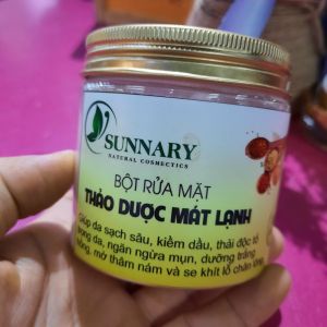 BỘT RỬA MẶT hộp cao cấp Sunnary CỰC MÁT LẠNH SẠCH SÂU đẩy nhanh liệu trình tái tạo da hủ nhựa 100ml tiện lợi - Đẩy Nhanh Liệu Trình Tái Tạo Da Sạch Nhờn Căng Mịn Cân Bằng Độ Ẩm