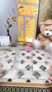 Khay Đựng Mỹ Phẩm Trong Suốt Chia Ngăn Đa Năng Hộp Đựng Trang Điểm Skincare Để Bàn Tiện Lợi