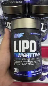 Nutrex LIPO-6 Nighttime – Hỗ Trợ Kiểm Soát Cảm Giác Thèm Ăn Buổi Tối Hỗ Trợ Giấc Ngủ Ban Đêm - Hỗ trợ kiểm soát cảm giác thèm ăn vào buổi tối - Hỗ trợ lối sống năng động kết hợp chế độ ăn uống khoa học