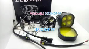 Lampu Tembak Sorot Led Cree 4Mata L4Z 40watt Led Cree SpotLight Waterproof Sepasang Dus Hitam