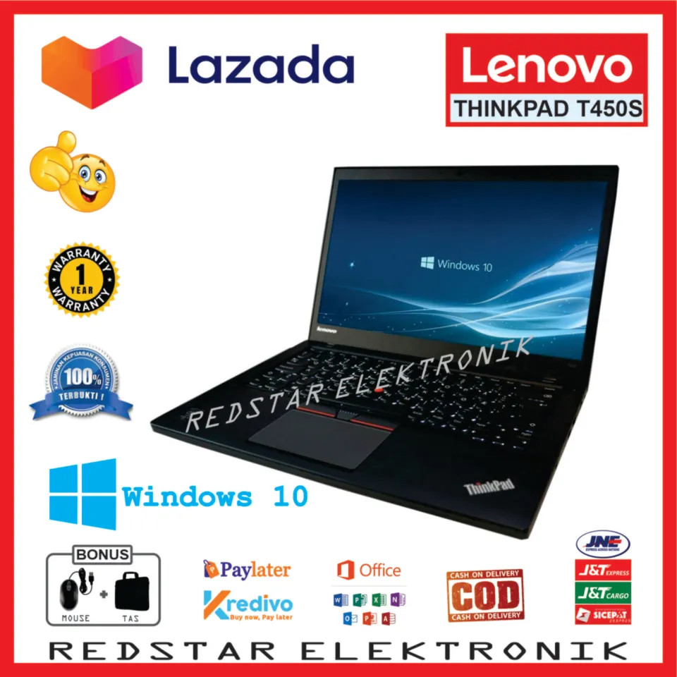 LAPTOP LENOVO THINKPAD T450S CORE I7 GEN RAM 8GB/256SSD OS
