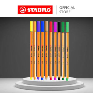 STABILO 8810 Point 88 Fineliner Pen (Pack of 10)