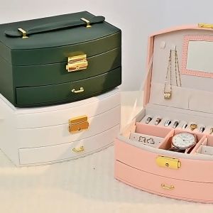 MLADEN Handheld Luxury Jewelry Box Multi-layer Drawer Storage Box Used for Classifying and Storing Rings Earrings Necklaces