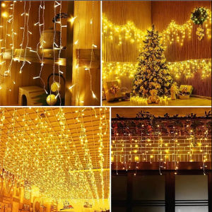 LED Net String Lights Mesh Fairy String Curtain Light Waterproof Garden Raya Party Lampu Wedding Party Outdoor Indoor
