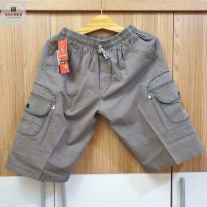 [LỤA VIỀN] Quần Short Nam Kaki Lụa Viền Túi Hộp Lưng Thun Co Giãn From Rộng Thoải Mái Có Túi Khóa Kéo