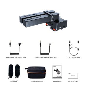 Comica Traxshot Pro Microphone 3 Pickup Modes IPS Digital Output 22H Life All in one Video Microphone for Camera iPhone Android PC- Ideal for Video Recording Vlogging and Interview