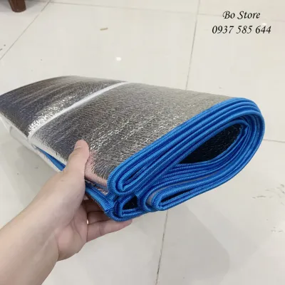 Chiếu ngủ trưa văn phòng cá nhân màu xanh dày 3.5ly - thảm du lịch dã ngoại