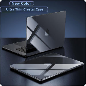 Crystal Midnight Transparent Case For apple Macbook Air M3 M4 13 15 inch A3113 A3114 Air M1 A2337 Pro M2 A2338 Super thin Cover Pro 13 14 16 inch A2992 A2991 Retina 13 protector