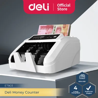 Deli Mesin Hitung Uang / Bill Money Counter Rinkas Non Deteksi Hanya Hitung ET903