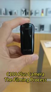 SJCAM C100 Plus Action Cam 4K Electronic Image Stabilization 2.4G WiFi 30M Waterproof With Case Sport Camera Black White