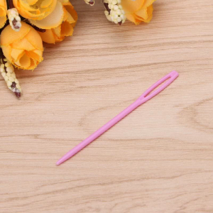 100pcs trẻ em đầy màu sắc nhựa 7cm kim tấm thảm binga may sợi len DIY