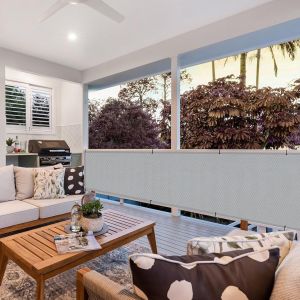 Waterproof Balcony Privacy Screen Cover Opaque Fence Covering Privacy 100% Polyester Fabric UV Protection Shield