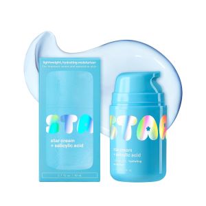 Starface Star Cream + Salicylic Acid Lightweight Hydrating Moisturizer Made for Breakout-Prone and Sensitive Skin Minimize Breakouts Unclog Pores Oil-free Fragrance Free (1.7 fl oz)