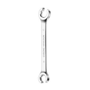 SIERWU 8-19mm Flare Nut Wrench Double Head Open Ring Brake Line Wrench Repair Tool Mirror Finish High Torque Wrench Car Repair