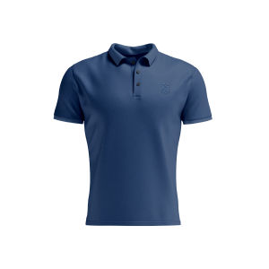 KREST Baju Kaos Kerah Biru SteelBlue Polo Shirt Premium