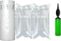 Packing Air Pillows for Shipping 300 Count Inflatable Packaging Air Bags with Pump, Purse Fillers for Shape Space Saving Air Cushion Package Alternative to Packing Peanuts, 3.54'' x 7.87''. 