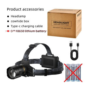 Powerful XHP360 36-Core Headlamp Flashlight 18650 Rechargeable ZOOM Head Flashlights High Power Head Lamp Fishing Headlight
