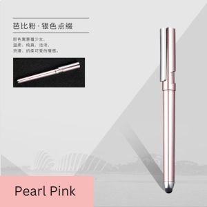 [Ready Stock] 2 in 1 stylus gel ink pen black ink refillable elegance design 0.5mm nib size