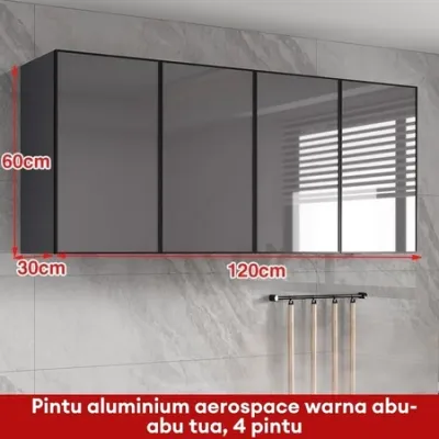 Kitchen Set Atas 4 Pintu Minimalis Lemari Gantung Aluminium Lemari Dapur Aluminium Lemari Serbaguna