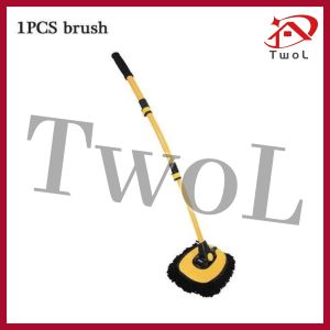 TWOL Car Cleaning Brush Car Wash Brush Telescoping Long Handle Mop 15°Elbow Adjustable Car Wash Brush Mop