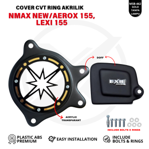 Cover CVT Akrilik All New Nmax 155 & Aerox 155 New Aksesoris Penutup CVT Exie Art