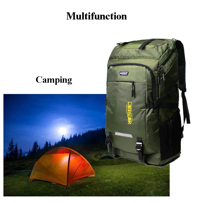 2023 80L Unisex Travel Bag Super Big Weekender Bags Man Backpack