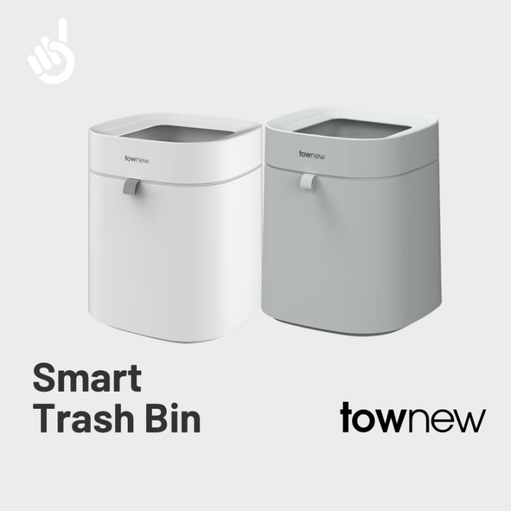 Townew Smart Trash Can T Air Lite [ New Model, 16.6L, Large Capacity, Wide, OpenTop Design