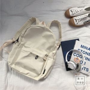 🔥品质 精选🔥Korean style backpack trendy Japanese 韩国风双肩包潮日系原宿简约百搭书包女ulzzang纯色学生背包男書包中學生