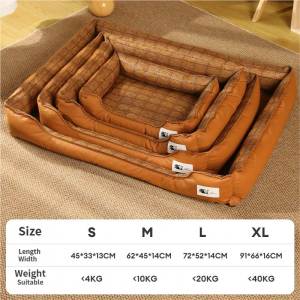 Teekland Pet Cooling Bed Mat Rattan Nest Non Slip Summer Pad for Dogs Comfortable Sleep and Bite Resistant Cooling Cushion