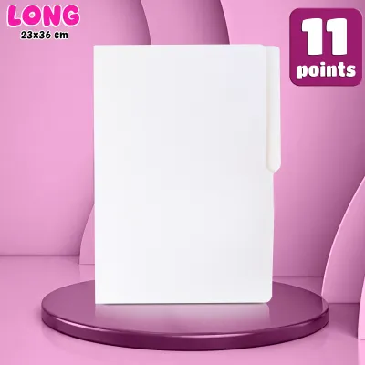 FCI White Folder Short and Long Size Documentation File White Folders Sold Per 1pc For School Kraft Stationery Supplies