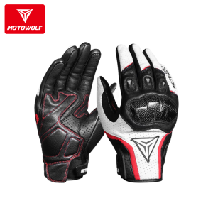 Sarung Tangan Motor Motowolf Racing Anti Fall Full Finger Touch Screen