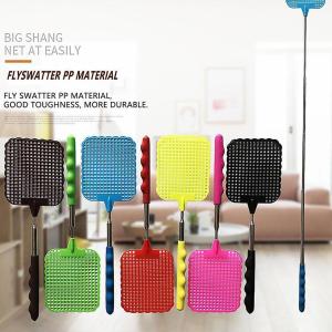 Manual Extendable Fly Swatter Lightweight Adjustable Stainless Steel Handle for Pest Control Insect Killer Slap Tool