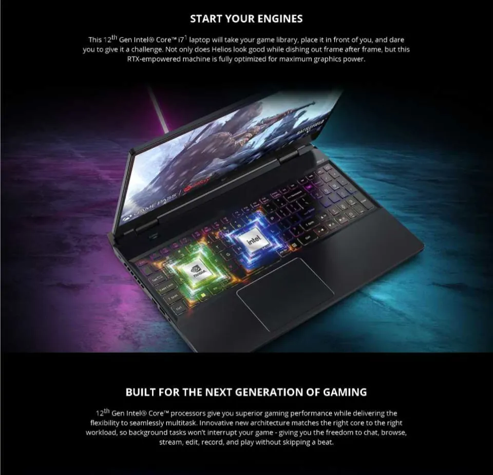 ACER Predator Helios 300 PH315-55-90UU Gaming Laptop Inch