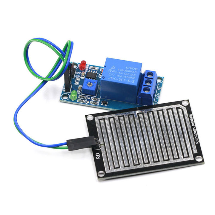 Rain Water Sensor Module + DC 12V Relay Control Module Rain Sensor ...