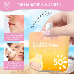 [BPOM] MINI PINK Brightening | Calendula with Vitamin C & E Sunscreen Tone UP Skin Glowing Bright SPF50 PA+++ Sunblock Sun Cream