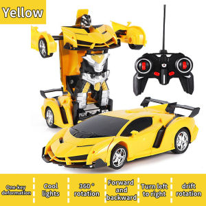 Đồ chơi xe ô tô điều khiển từ xa RC 1:18 cho bé trai đồ chơi xe nhanh chóng biến dạng robot chất liệu cao cấp