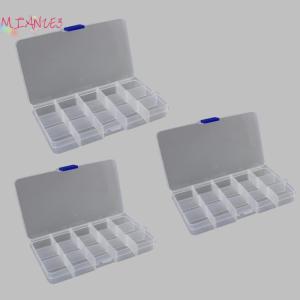 MIZ 1 3 cái thực tế ngăn nhựa hộp lưu trữ 24 lưới phần tổ chức hộp đồ trang sức hạt vít chủ trường hợp hiển thị container