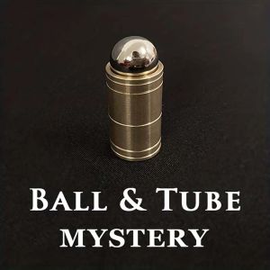 IPIE2 Sink Down Ball Tube Magic Tricks Steel Ball Close Up Magic Balls Rises Falls Party Performance Gimmick Mystery Brass Magic Magician Toys