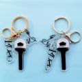 Kpop Idol BP Rose Solo Fanchant Lightstick Signature Pendant Keychain Key Ring Holder (Gold/Silver). 