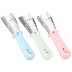 3 Pcs Shovel Refrigerator Ice Scraper Snow Removal Tool Stainless Steel Plastic Refrigerator Ice Shovel Fridge Scooper