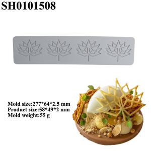 Miếng Lót Ren Thiết Kế Hình Lá Họa Tiết Hình Học Miếng Lót Silicon Thủ Công Đường Khuôn Trang Trí Bánh Kẹo Mềm Tráng Miệng Khuôn Sô Cô La
